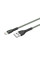 Кабель ColorWay USB - Lightning (M/M), braided cloth, 3 А, 1 м, Gray (CW-CBUL041-GR)