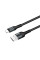 Кабель ColorWay USB - Lightning (M/M), nylon, 2.4 А, 1 м, Black (CW-CBUL045-BK)