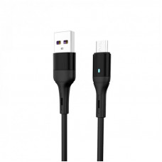 Кабель SkyDolphin S06V LED Smart Power USB - micro USB (M/M), 1 м, Black (USB-000559)