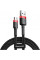 Кабель Baseus Cafule USB-microUSB, 3м Black/Red (CAMKLF-H91)