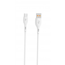 Кабель SkyDolphin S22T Soft Silicone USB - USB Type-C (M/M), 1 м, White (SDUSB-000602)