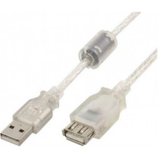 Кабель Cablexpert (CCF-USB2-AMAF-TR-10) USB2.0 A - USB A, 3м, феритовий фільтр