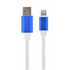 Кабель Cablexpert (CC-USB-8PLED-1M), USB 2.0 - Lightning, 1м, білий