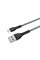 Кабель ColorWay USB-MicroUSB, braided cloth, 3А, 1м, Gray (CW-CBUM041-GR)