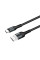 Кабель ColorWay USB - USB Type-C (M/M), nylon, 2.4 А, 1 м, Black (CW-CBUC045-BK)