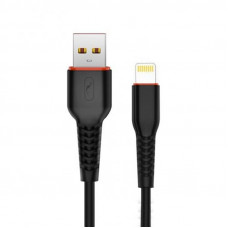 Кабель SkyDolphin S54L Soft USB - Lightning (M/M), 1 м, Black (USB-000428)