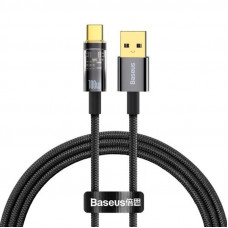 Кабель Baseus Explorer USB-USB Type-C, 5A, 100W, 1м Black (CATS000201)