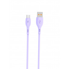 Кабель SkyDolphin S22T Soft Silicone USB - USB Type-C (M/M), 1 м, Violet (SDUSB-000603)