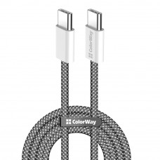 Кабель ColorWay USB Type-C + USB Type-C (M/M), 3.0 А, 1 м, Black (CW-CBPDCC061-BK)