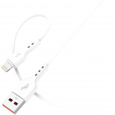 Кабель SkyDolphin S66L USB - Lightning (M/M), 1 м, White (SDUSB-000647)