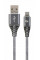 Кабель Cablexpert USB - USB Type-C V 2.0 (M/M), преміум, 1 м, сірий (CC-USB2B-AMCM-1M-WB2)