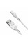 Кабель Grand-X USB-microUSB, Cu, 3A, 1м, Fast Сharge, White(PM-03W)