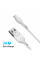 Кабель Grand-X USB-microUSB, Cu, 3A, 1м, Fast Сharge, White(PM-03W)