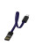 Кабель ColorWay USB - micro USB (M/M), 2.4 А, 0.22 м, Blue (CW-CBUM022-BL)
