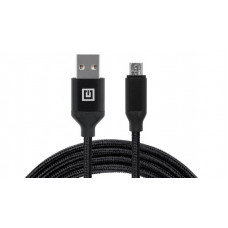 Кабель REAL-EL Premium Fabric USB - micro USB (M/M), 2 м, Black (EL123500048)