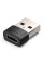 Перехідник Vention USB - USB Type-C V 2.0 (M/F) Black (CDWB0)