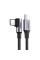 Кабель Ugreen US255 USB-C - USB-C, 1м, Black-Gray (50123)