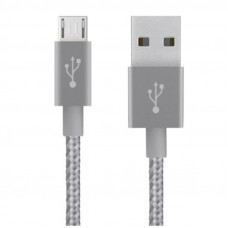 Кабель Belkin Mixit Metallic USB - micro USB (M/M), 1.8 м, Grey (F2CU021bt06GYTM)