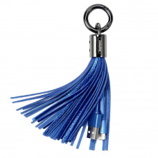 Кабель Remax RC-053i Tassel Ring USB-Lightning, 0.15м, Blue (6954851260165)