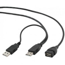 Кабель Gembird CCP-USB22-AMAF-3 двойной USB 2.0 AM/AF 0,9 м