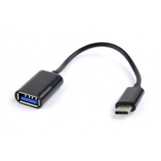 Кабель Cablexpert (A-OTG-CMAF2-01), USB2.0 - USB Type-C, 0.2 м, чорний