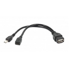 Адаптер Cablexpert (A-OTG-AFBM-04) OTG USB2.0 A/microUSB 0.15 м