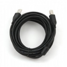 Кабель Cablexpert USB - USB Type-B V 2.0 (M/M), 4.5 м, Феритовий фільтр, чорний (CCF-USB2-AMBM-15)
