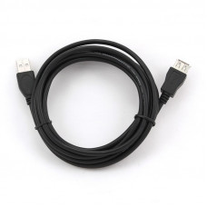 Кабель Cablexpert USB - USB V 2.0 (M/F), подовжувач, 3.0 м, чорний (CCP-USB2-AMAF-10)