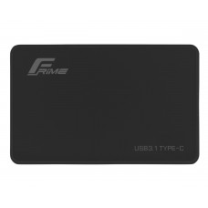 Зовнішня кишеня Frime SATA HDD/SSD 2.5", TYPE C(USB3.1), Plastic, Black (FHE10.25U31)