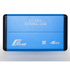 Зовнішня кишеня Frime SATA HDD/SSD 2.5", USB 3.0, Metal, Blue (FHE22.25U30)