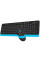 Комплект (клавіатура, мишка) бездротовий A4Tech FG1010 Black/Blue USB
