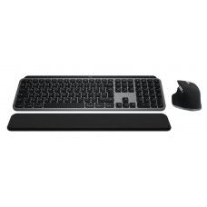 Комплект (клавіатура, миша) бездротовий Logitech MX Keys S Combo for Mac Space Grey (920-012845)