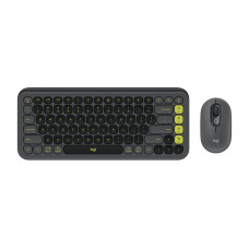 Комплект (клавіатура, миша) бездротовий Logitech Pop Icon Combo Graphite (920-013156)