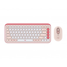 Комплект (клавіатура, миша) бездротовий Logitech Pop Icon Combo Rose (920-013142)