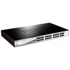 Комутатор D-Link DGS-1210-28P (24port 1GE PoE, 4x1GE/SFP, WebSmart)