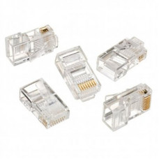 Конектор RJ 45 Cablexpert (LC-8P8C-001/10) із позолоченими контактами (10 шт/уп)