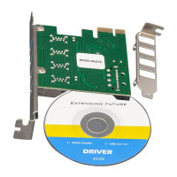 Контролер Frime VIA VL805 (ECF-PCIEtoUSB008.LP) PCI-E-4xUSB3.0