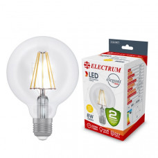 Лампа світлодіодна глоб-ретро Electrum Filament 8W E27 2700K (A-LG-0477)