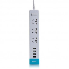 Мережевий фільтр Remax RU-S2 Youth 3 розетки, 4 USB, 1.8 м, White (2000700008250)