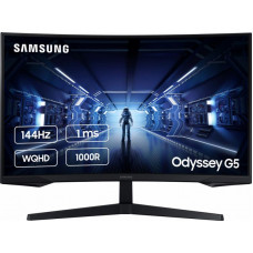 Монітор Samsung 27" Odyssey G5 (LC27G55TQWIXCI) VA Black Curved