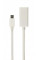 Адаптер Cablexpert mini DisplayPort - HDMI (M/F), 0.15 м, White (A-mDPM-HDMIF-02-W)