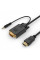 Кабель Cablexpert HDMI - VGA+3.5 мм V 1.4 (M/M), 3 м, чорний (A-HDMI-VGA-03-10) пакет