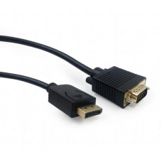 Кабель Cablexpert DisplayPort - VGA (M/M), 1.8 м, чорний (CCP-DPM-VGAM-6) пакет
