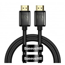 Кабель Baseus High Definition (Zinc alloy) HDMI - HDMI V 2.1, (M/M), 1 м, Black (WKGQ000001)