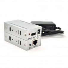 Перехідник-подовжувач Voltronic HDMI - RJ-45, (F/F), Grey (YT-SCPE HDM-60m1080Р/09243)