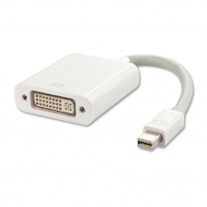 Адаптер Voltronic Mini DisplayPort - DVI (M/F), 0.3 м, білий (YT-C-mnDP(M)/DVI(F)-W/08629)