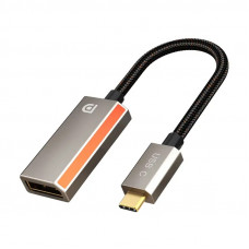 Адаптер Сabletime USB-C - DisplayPort (M/F), 0.2 м, Gray (CP16A)