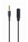 Аудіо-кабель Gembird CCA-419 3.5 мм - 3.5 мм (M/F), кросовер контактів GND і MIC, 0.18 м, чорний