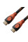 Кабель Grand-X HDMI - HDMI, (M/M), 1.5 м, Black-Orange (HDN-HDN-4K)