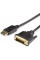Кабель Atcom DisplayPort - DVI (M/M), 1.8 м, чорний (9504)